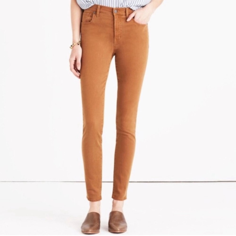MADEWELL 9" high Rise Skinny Sateen Jeans size 26
